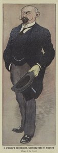 Prins Konrad av Hohenlohe-Schillingsfurst, østerriksk guvernør i Trieste av Ugo Finozzi
