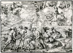 Abrahams offer, 1516-1518, 1937 av Ugo da Carpi