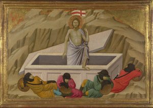 Oppstandelsen fra basilikaen Santa Croce, Firenze, ca. 1324-1325