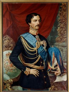 Karl av Bourbon Parma (1799 -1883), hertug av Parma - Charles III av Bourbon (1823 - 1854) 1800-tallet (olje på lerret) av Ulisse Passani