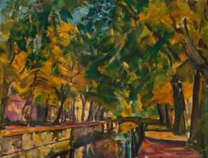 Kanalen ved Potsdam, c1926 av Ulrich Hubner
