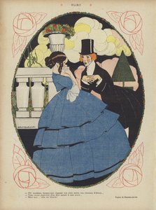 Illustrasjon for Le Rire (farge litho) av Umberto (after) Brunelleschi
