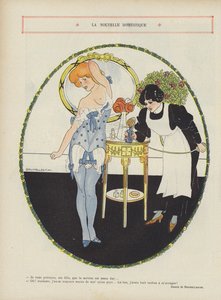 Illustrasjon for Le Rire (farge litho) av Umberto (after) Brunelleschi