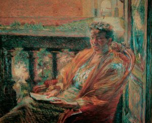 Portrett av fru Meta Quarck av Umberto Boccioni