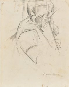 Byste av moren av Umberto Boccioni