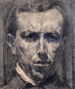 Selvportrett av Umberto Boccioni