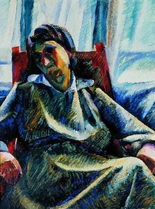 Silvia (olje på lerret) av Umberto Boccioni