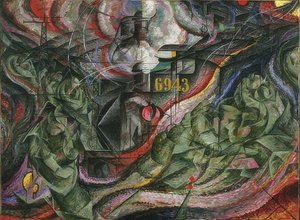 Sinnstilstander I: Farewells. 1911 av Umberto Boccioni