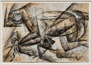 Studier for dynamikk til en syklist av Umberto Boccioni