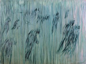 They Who Stay av Umberto Boccioni (1882-1916), olje på lerret, 71x96 cm av Umberto Boccioni