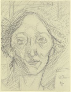 Kvinnehode av Umberto Boccioni