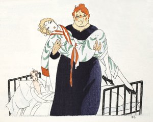 Alle gode ting må ta slutt .. (pochoir print) av Umberto Brunelleschi