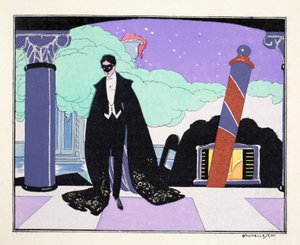 Le Bon Ton på teatret (stensiltrykk) av Umberto Brunelleschi