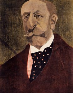 Portrett av Charles Camille Saint-Saens, fransk komponist, pianist og organist av Umberto Brunelleschi