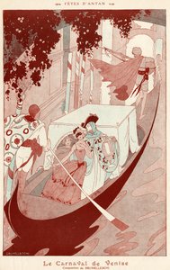 Karnevalet i Venezia av Umberto Brunelleschi