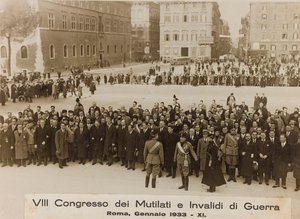 "VIII Congress of Maimed and Invalids of War - Roma, januar 1933 - 11" (s/hv-bilde) av Umberto Palleschi