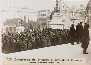"VIII Congress of Maimed and Invalids of War - Roma, januar 1933 - 11" (s/hv-bilde) av Umberto Palleschi