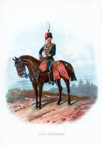 10. husarer, 1889 av Unbekannt