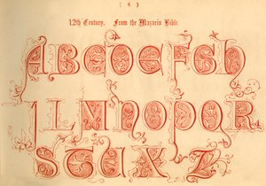 1100-tallet. Fra Mazarin-bibelen, 1862 av Unbekannt