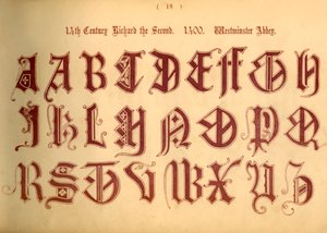 1300-tallet. Richard den andre. 1400. Westminster Abbey, 1862 av Unbekannt