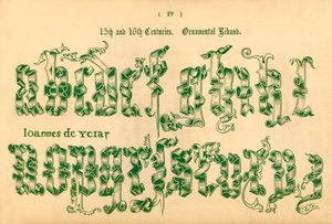 15. og 16. århundre. Ornamental bånd, 1862 av Unbekannt