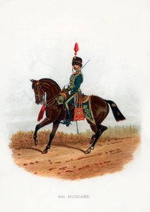 4. husarer, 1889 av Unbekannt