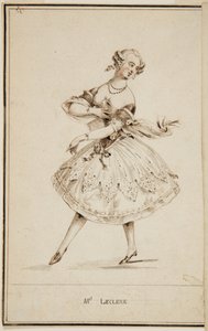 En ballettdanser, Mademoiselle Leclerc av Unbekannt