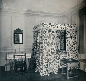 Et soverom fra huset til major Nicholas Sewall, ved Secretary, 1930 av Unbekannt