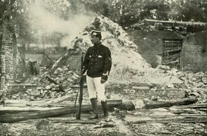 En belgisk utpost, 1919. av Unbekannt