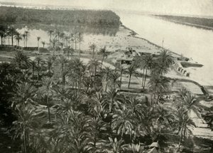 En britisk posisjon ved elven Tigris, 1919. av Unbekannt