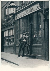 En kinesisk butikk, Limehouse, London, c1900 1901 av Unbekannt