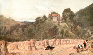 En kornåker, ca 1840-tallet, ca 1900. av Unbekannt