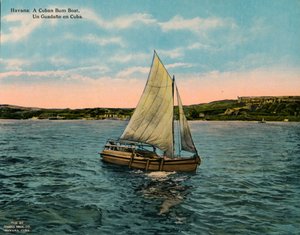 En cubansk bumboat, Havana, c1920 av Unbekannt