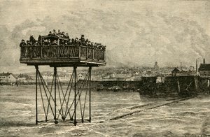 En nysgjerrig rullende bro, 1882. av Unbekannt