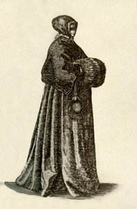 En nederlandsk dame i utendørs kjole, 1640, 1937. av Unbekannt