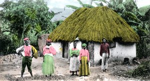 En jamaicansk landsby, ca 1900-tallet av Unbekannt