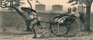 En Jinriksha, eller kinesisk håndvogn, c1883. av Unbekannt