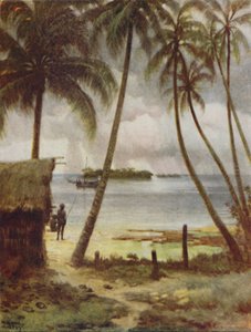 A Lagoon, Salomonøyene, 1923. av Unbekannt