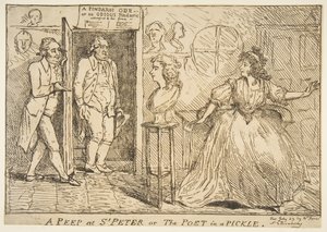 Et kikk på St. Peter eller Poeten i en sylteagurk, 23. juli 1789. av Unbekannt