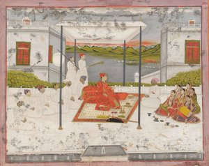 En prins holder audiens, ca. 1750. av Unbekannt