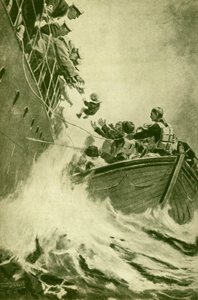 En redning til sjøs, c1930. av Unbekannt