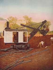 En dampgraver i arbeid på Edgware Tube Extension, 1926 av Unbekannt