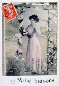 Tusen kyss, fransk postkort, c1900 av Unbekannt