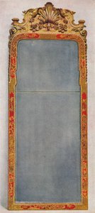 Et veldig sjeldent bryggeglass av c1720 i ramme dekorert med rød lakk, c1720, 1936 av Unbekannt