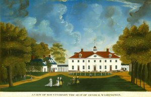 En utsikt over Mount Vernon, 1792 eller senere. av Unbekannt