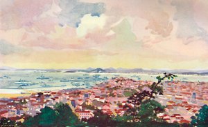 En utsikt over Rio og bukten, 1914. av Unbekannt