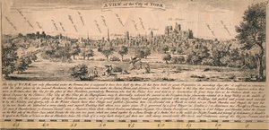 En utsikt over byen York, c1770-tallet. av Unbekannt