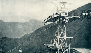 A View on a Rope Railway, eller Ropeway, 1922. av Unbekannt