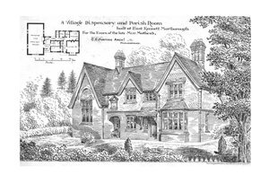 Et Village Dispensary and Parish Room bygget i East Kennett, Marlborough, 1884. av Unbekannt