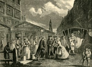 A Wedding in the Fleet, c1740s, c1872.  av Unbekannt